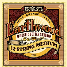 Ernie Ball 2012 Earthwood Medium 80/20 Bronze 12 String Acoustic Guitar Strings