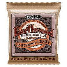 Ernie Ball 2153 12 String Slinky Light Phosphor Bronze Acoustic Guitar Strings