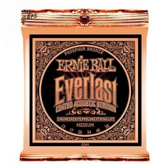 Ernie Ball 2544 Everlast Coated Medium Phosphor Bronze Acoustic Guitar Strings