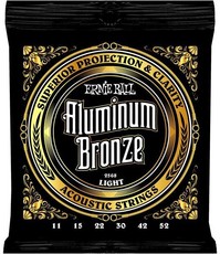 Ernie Ball 2568 11-52 Aluminum Bronze Light Acoustic Guitar Strings