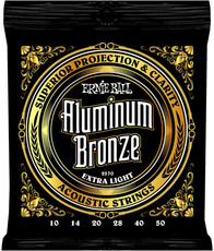 Ernie Ball 2570 Aluminum Bronze Extra Light Acoustic Guitar Strings