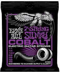 Ernie Ball 2729 Cobalt 7 String Power Slinky 11-58 7 String Electric Guitar Strings