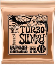 Ernie Ball Turbo Slinky 9.5-46 Nickel Wound Electric Guitar Strings