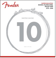 Fender 3250R Super Bullets Nickel Plated Steel 10-46 Bullet Ends Electric Guitar Strings