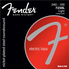 Fender 7250L 40-100 Nickel Roundwound Bass Guitar Strings (4 String)