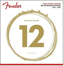 Fender 80/20 Coated Dura-Tone 880L 12-52 Acoustic Guitar Strings