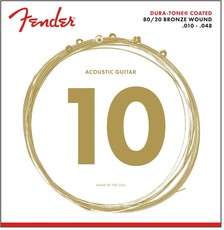 Fender 80/20 Coated Dura-Tone 880XL 10-48 Acoustic Guitar Strings