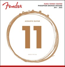 Fender Dura-Tone 11-52 Coated Phosphor Bronze Custom Light Acoustic Guitar Strings