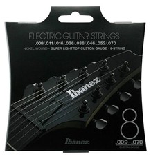 Ibanez IEGS82 9-70 Nickel Wound Super Light Top Long Scale 8 String Electric Guitar Strings