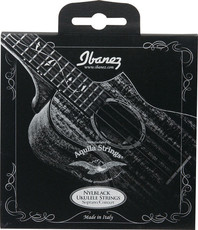 Ibanez NBUKS4 Black Nylon Soprano and Concert Ukulele Strings (by Aquila Strings)