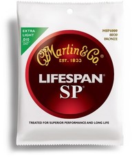 Martin MSP6000 Lifespan SP 10-47 80/20 Bronze Extra Light Acoustic Guitar Strings