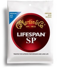 Martin MSP6200 Lifespan SP 13-56 Medium 80/20 Bronze Acoustic Guitar Strings