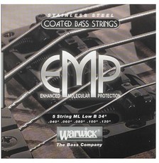 Warwick 38300ML5B EMP Coated Series 40-130 Medium 5 String Stainless Steel Long Scale Coated Bass Guitar Strings