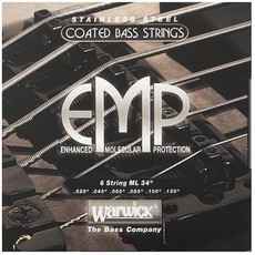 Warwick 38400ML6 EMP Coated Series 20-130 Medium Light 6 String Stainless Steel Long Scale Coated Bass Guitar Strings