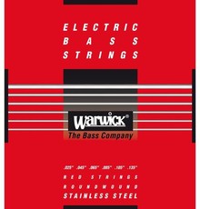 Warwick 42401 M 6 Red Label Series 25-135 6 String Stainless Steel Bass Guitar Strings