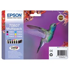 Epson T0807 Claria Photographic Ink Cartridges Multipack