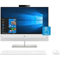 HP Pavilion 24 i7 8th Gen 27-xa0000ni 23.8" FHD Touchscreen All-in-One PC in Snowflake White