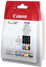 Canon CLi-451 Bk/C/M/Y Multipack Ink Cartridge