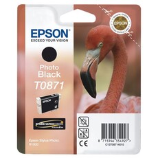 EPSON - Ink - T0871 - NT - FLAMINGO - Photo Black - Retail Pack - Stylus Photo R1900