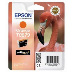 EPSON - Ink - T0879 - Orange - FLAMINGO - Retail Pack - Stylus Photo R1900