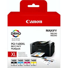 Genuine Canon PGI-1400XL C/M/Y/BK Ink Cartridge MultiPack (9185B004AA)