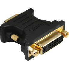 Hama VGA DVI Adapter, VGA plug - DVI socket, gold-plated, shielded (45074)