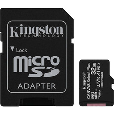 Kingston 32GB micSDHC Canvas Select Plus 100R A1 C10 Card + ADP (SDCS2/32GB)