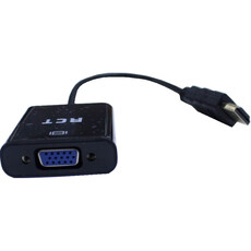 RCT HDMI To VGA Adaptor - Black (RCT ADP-HDMIVGA)