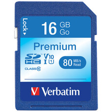 Verbatim 16GB SDHC Class 10 SD Card (43962)