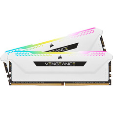 Corsair Vengeance RGB PRO SL 16GB DDR4 DRAM 3200MHz Memory Kit - White (CMH16GX4M2E3200C16W)