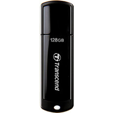 Transcend JetFlash 700 128GB Super Speed USB Flash Drive - Piano Black (TS128GJF700)