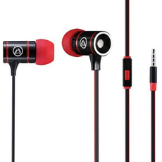 Amplify Pro Load Series Earphones With Mic - Black And Red (AMP1004RD)