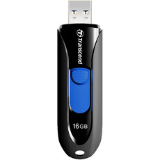 Transcend JetFlash 790K 16GB Capless USB Flash Drive - Black & Blue (TS16GJF790K)