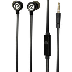 Amplify Pro Vibe Series Earphones With Microphones - Black And Light Grey (AMP1003BKGR)