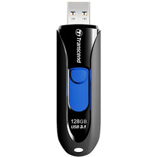 Transcend JetFlash 790K 128GB Capless USB Flash Drive - Black & Blue (TS128GJF790K)