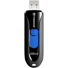 Transcend JetFlash 790K 256GB Capless USB Flash Drive - Black & Blue (TS256GJF790K)