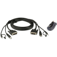 ATEN 10ft. Single Display DVI-D Secure KVM Cable Kit (2L-7D03UDX4)