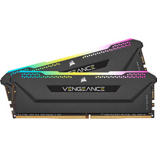 Corsair Vengeance RGB PRO SL 16GB DDR4 DRAM 3200MHz Memory Kit - Black (CMH16GX4M2E3200C16)