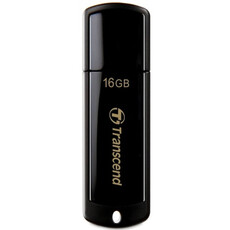 Transcend JetFlash 350 16GB USB Flash Drive - Piano Black (TS16GJF350)