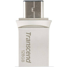 Transcend JetFlash 890 128GB OTG USB Flash Drive - Silver (TS128GJF890S)