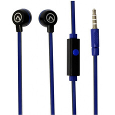 Amplify Pro Vibe Series Earphones With Microphones - Black And Blue (AMP1003BKBL)