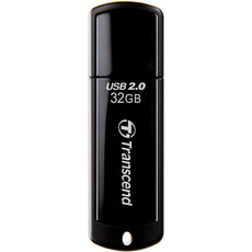 Transcend JetFlash 350 32GB USB Flash Drive - Piano Black (TS32GJF350)