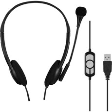 Volkano Chat USB Stereo Headset With  Microphone (VK20152BK)