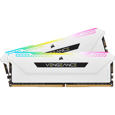 Corsair Vengeance RGB PRO SL 32GB DDR4 DRAM 3600MHz Memory Kit - White (CMH32GX4M2D3600C18W)