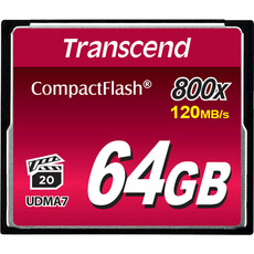 Transcend 64GB High Performance Compact Flash Card (TS64GCF800)