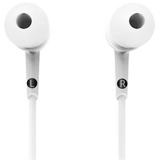 Genius HS-M225 In Ear Headset/Mic - White (GEN-HS-M225W)