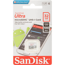 Sandisk 32gb Ultra Microsdhc 100mb/S Class 10 Uhs-I Card (SDSQUNR-032G-GN3MN)