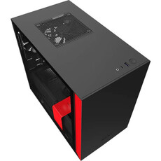 NZXT H210i RGB LED Mini ITX Case - Matte Black and Red (NZXT H210iB/R)