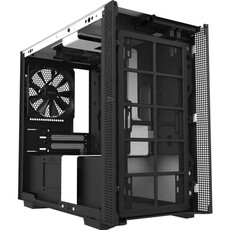 NZXT H210 Tempered Glass Mini ITX Case  - Matte White and Black (NZXT H210 W/B)