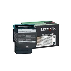 Lexmark C546U1KG Extra High Yield Return Program Black Laser Toner Cartridge